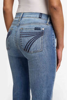7FAMK Womens Jeans 23R / Authentic Light Update 7 For All Mankind Jeans Womens Dojo Mid Rise Flare