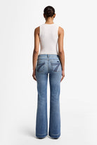 7FAMK Womens Jeans 7 For All Mankind Jeans Womens Dojo Mid Rise Flare