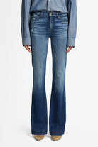 7FAMK Womens Jeans 7 For All Mankind Jeans Womens Dojo Mid Rise Flare