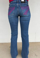 7FAMK Womens Jeans 7FAMK Trouser Jeans Womens Mid Rise