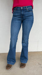 7FAMK Womens Jeans 7FAMK Trouser Jeans Womens Mid Rise