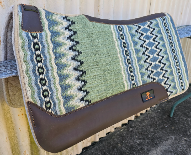Toprail Equine Saddle Pads Western 31x32in / Green Toprail Equine Saddle Pad Jackson