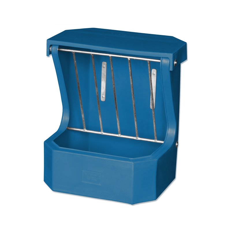 Ag Boss Stable - Tack Room Accessories Teal Hay Rack Feeder with Lid (LOCAL PICK UP ONLY)