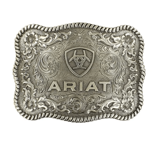 Ariat Belt Accessories Ariat Belt Buckle Antique Silver