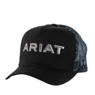 Ariat Caps Black Ariat Cap Trucker Paisley