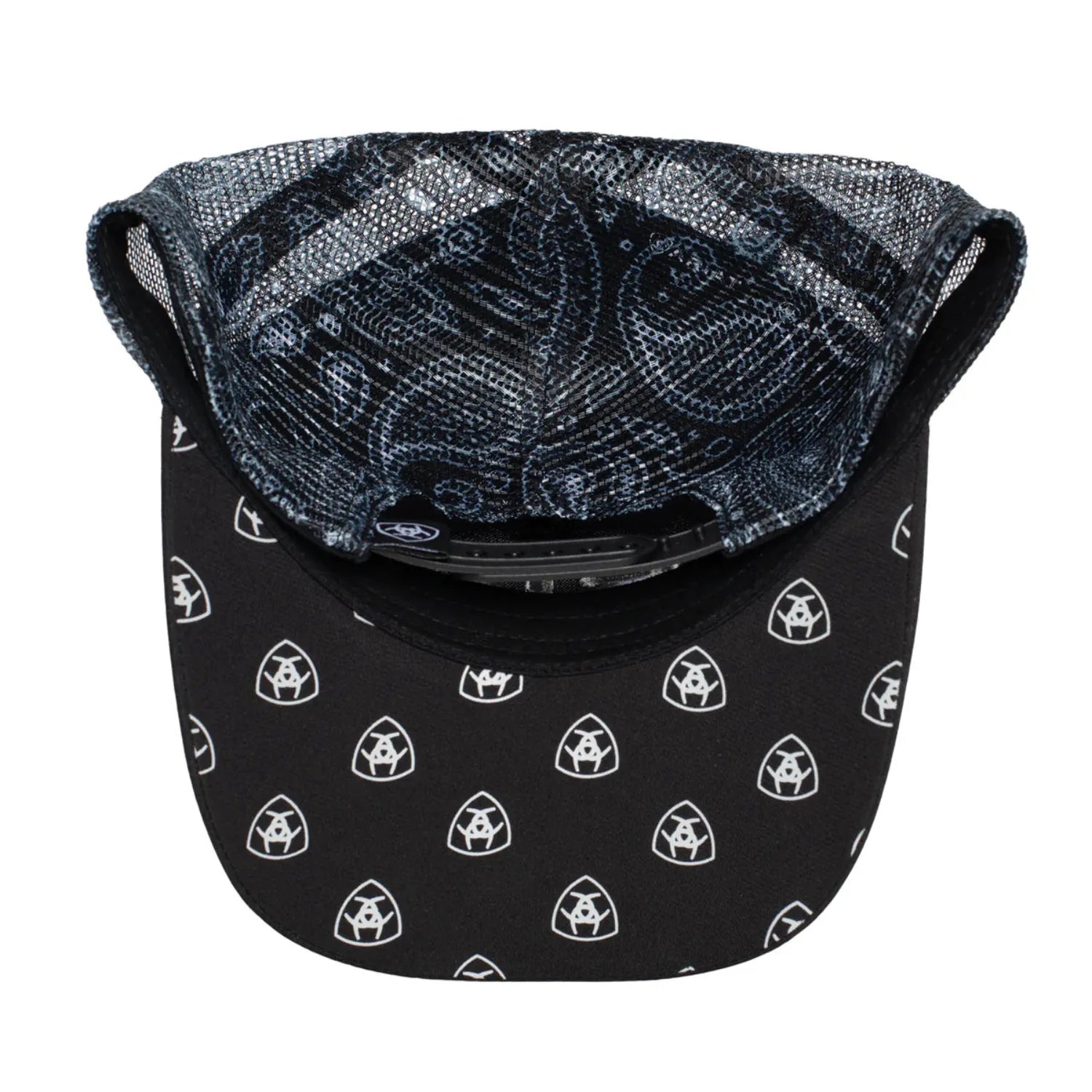 Ariat Caps Black Ariat Cap Trucker Paisley