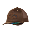 Ariat Caps Brown Ariat Cap Mens Mesh Snapback Vintage Logo