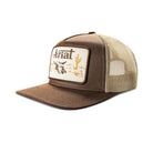 Ariat Caps Brown Ariat Cap Trucker Oilskin Desert Patch