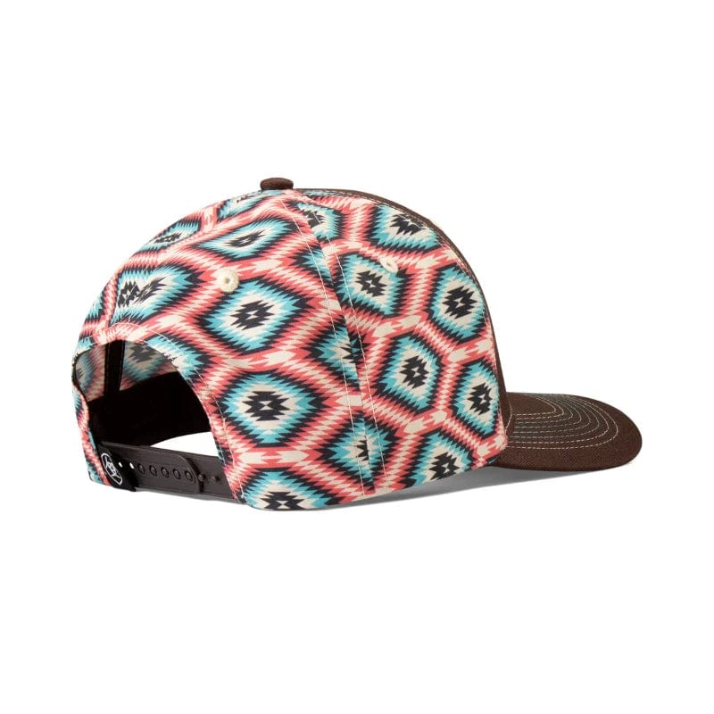 Ariat Caps Brown Ariat Cap Womens Aztec Fabric