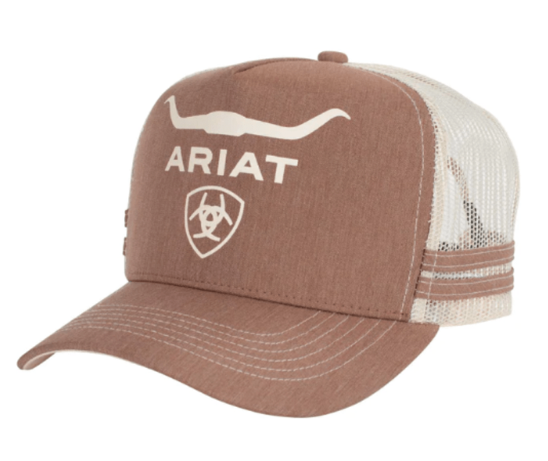 Ariat Caps Brown Heather Ariat Cap Trucker Wild Bull