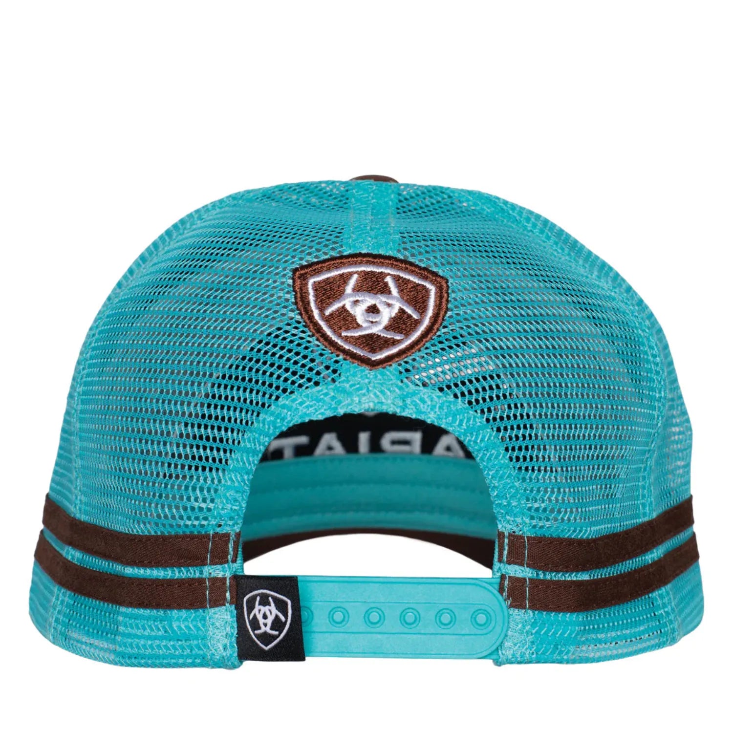 Ariat Caps Brown/Turquoise Ariat Cap Trucker Stacked Logo