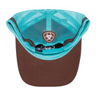 Ariat Caps Brown/Turquoise Ariat Cap Trucker Stacked Logo