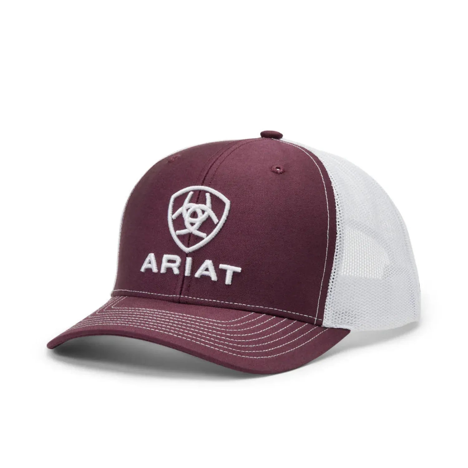 Ariat Caps Burgundy/White Ariat Cap Mens 112