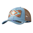 Ariat Caps Denim Ariat Cap Womens Leather Patch