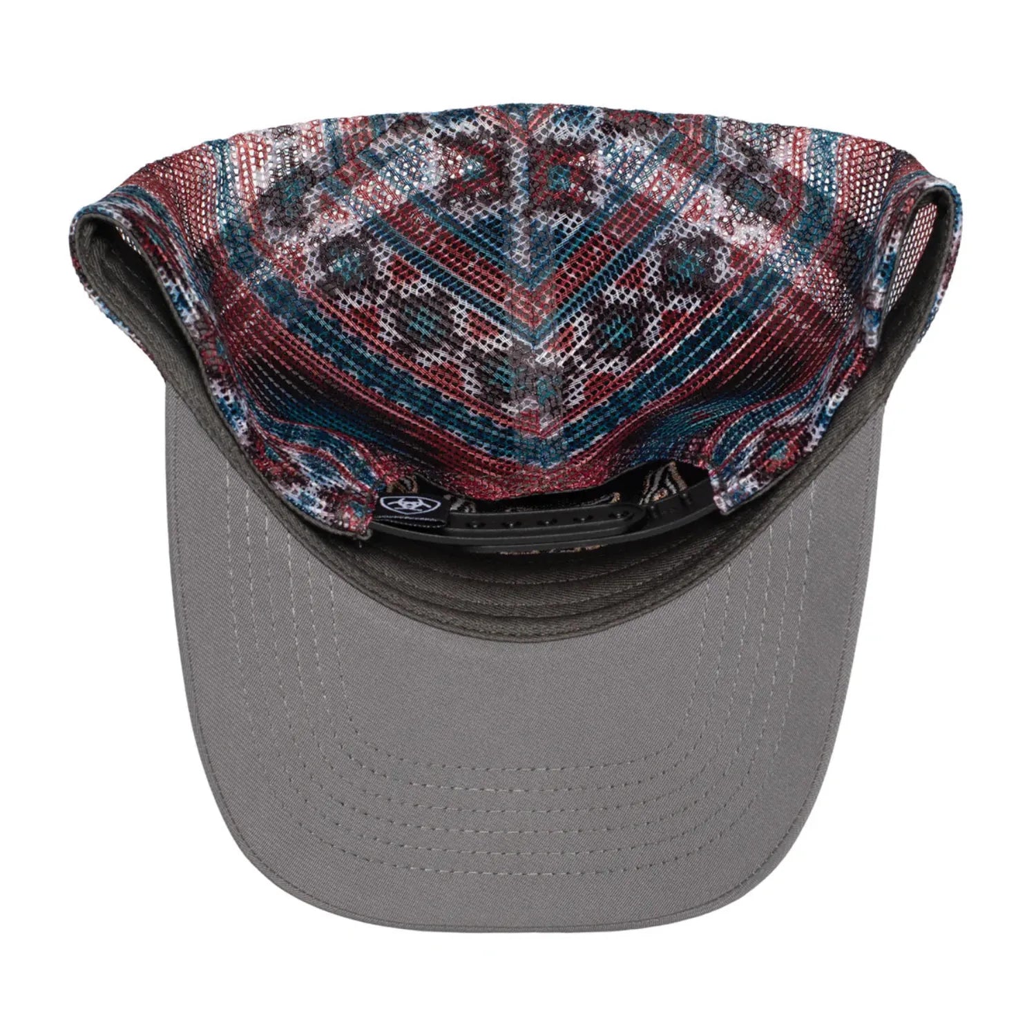 Ariat Caps Grey Ariat Cap Trucker Longhorn