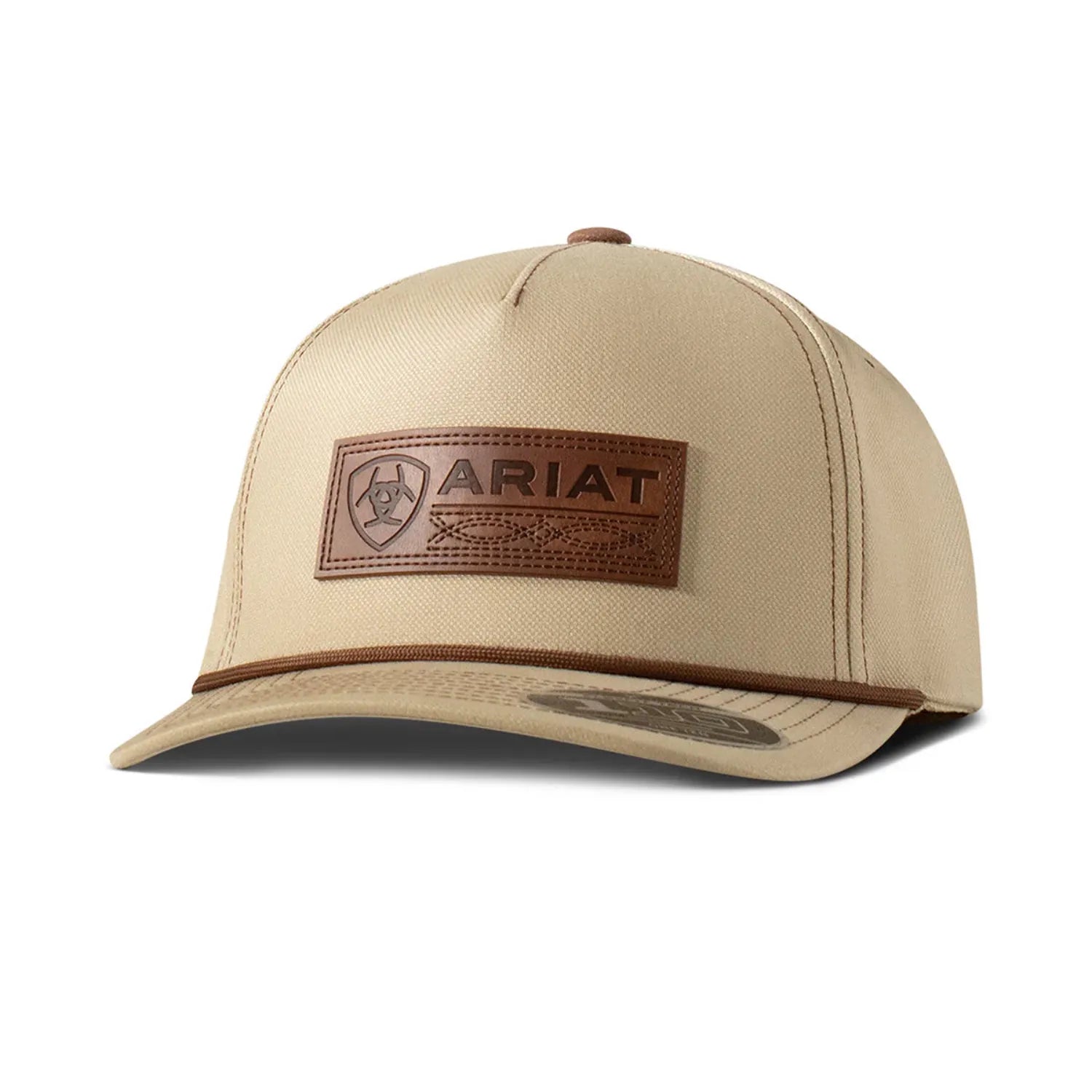 Ariat Caps Khaki Ariat Cap Mens Patch Fabric Snapback