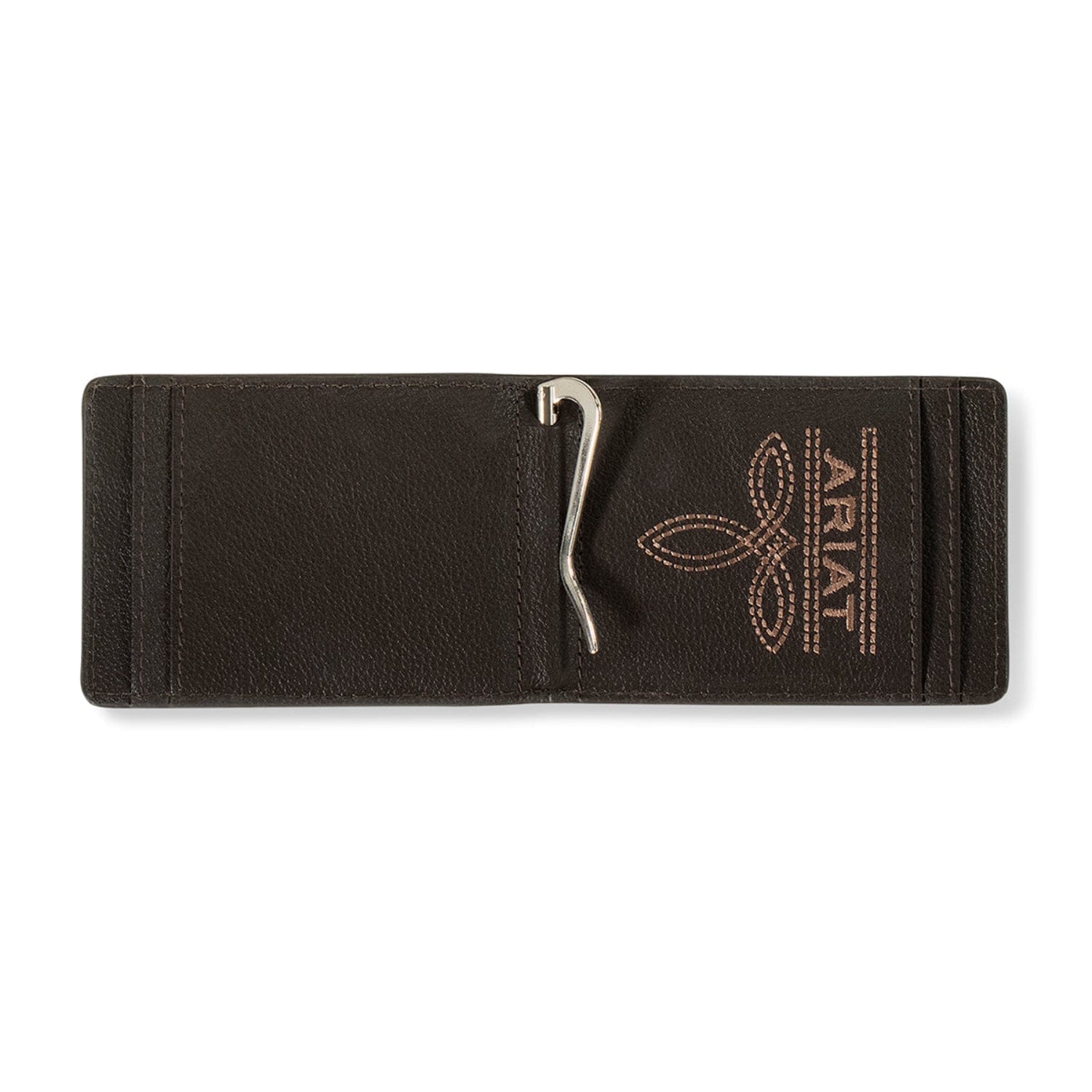 Ariat Handbags - Wallets Brown Ariat Wallet Bi Fold Scrolling Embossed with Money Clip