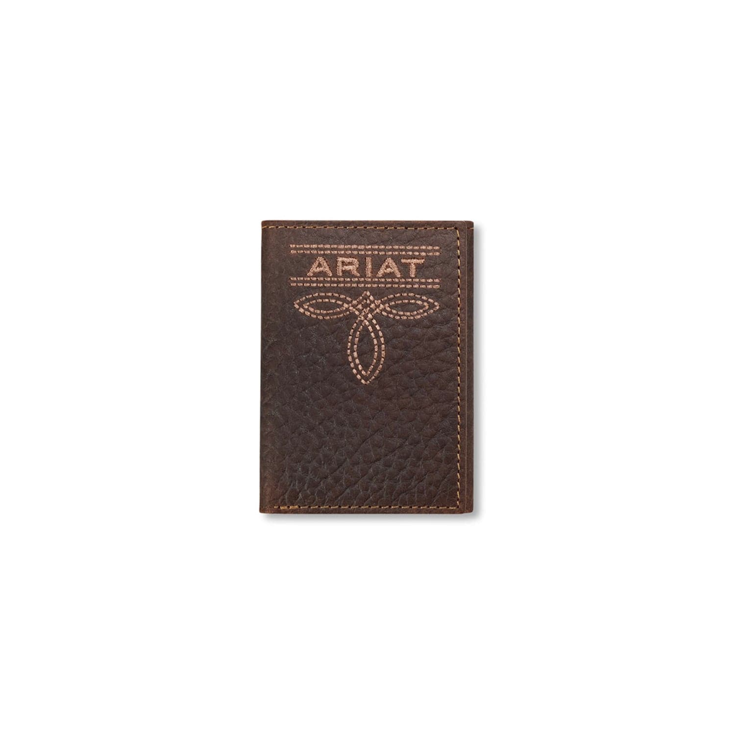 Ariat Handbags - Wallets Brown Ariat Wallet Tri Fold Buck Stitch