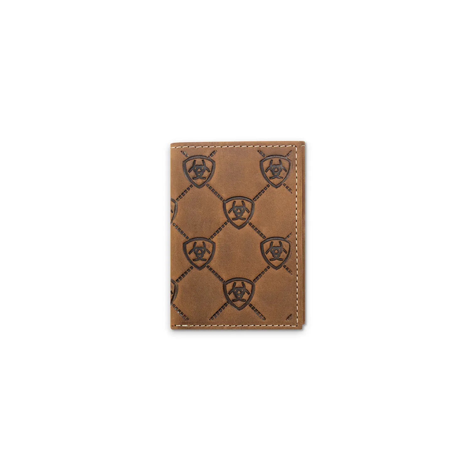 Ariat Handbags - Wallets Brown Ariat Wallet Tri Fold Shield Embossed