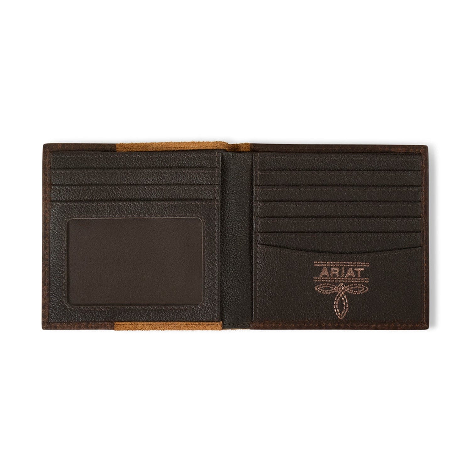 Ariat Handbags - Wallets L / Tan Ariat Wallet Bi Fold Roughout
