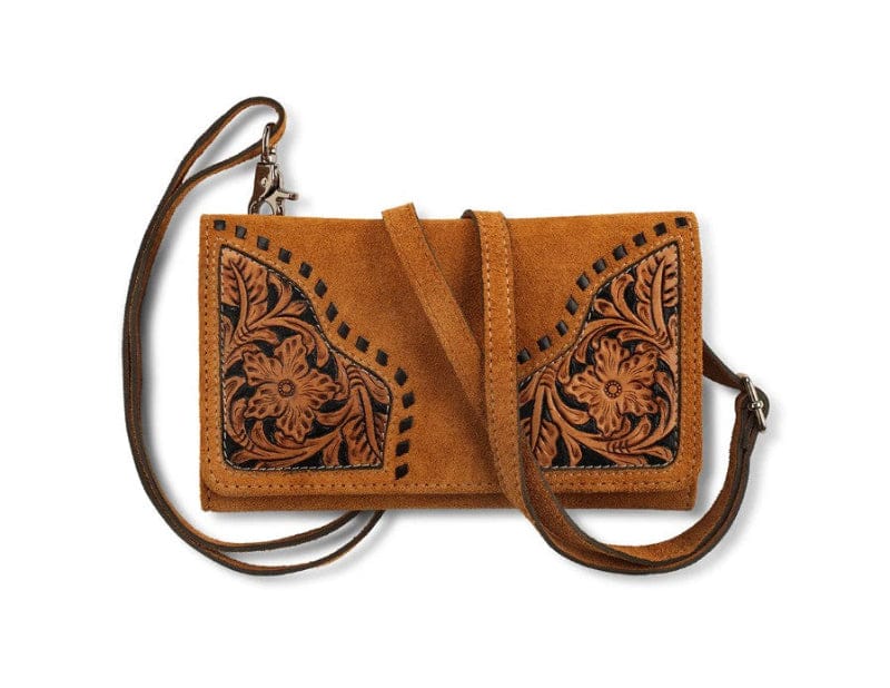 Ariat Handbags - Wallets Tan Ariat Handbag Sierra Crossbody Roughout