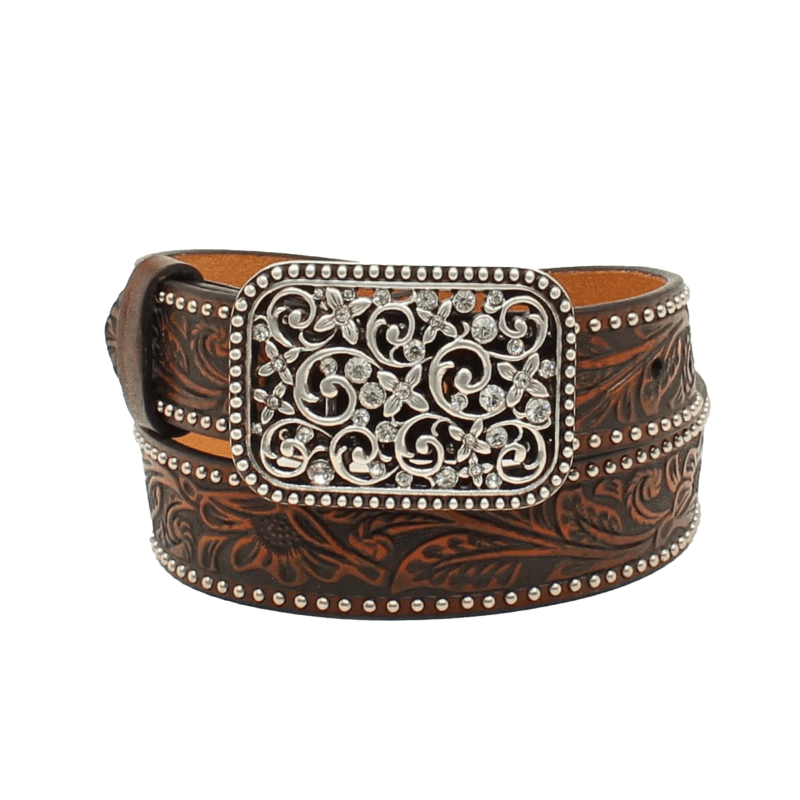 Ariat Kids Belts Ariat Belt Girls Floral Embossed