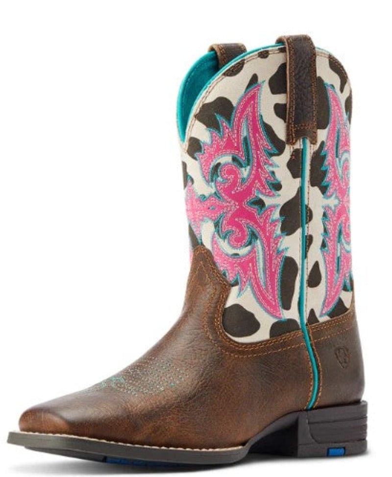 Ariat Kids Boots & Shoes CH 3 / Rowdy Rust/Cow Print Ariat Boots Kids Lonestar (10044405)