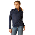 Ariat Kids Riding Tops - Jackets M / Navy Dot Ariat Sunstopper Shirt Youth 3.0