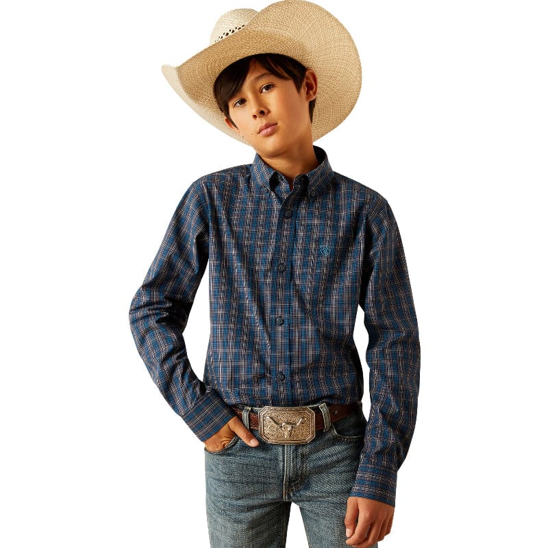 Ariat Kids Shirts M / Navy Ariat Shirt Boys Pro Series Joaquin