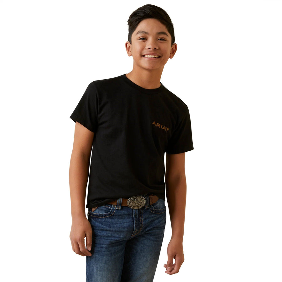 Ariat Kids Shirts XS / Black Ariat Boys Shield Stitch T-Shirt (10045294)
