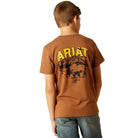 Ariat Kids Shirts XS / Cinnamon Ariat Tee Boys Bison Sketch