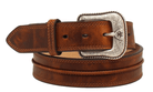 Ariat Mens Belts 32in / Medium Brown Ariat Belt Mens Raised Centre