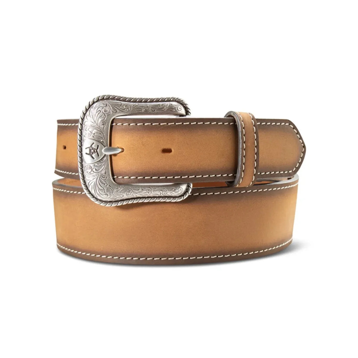 Ariat Mens Belts 34in / Brown Ariat Belt Mens Scalloped Billets