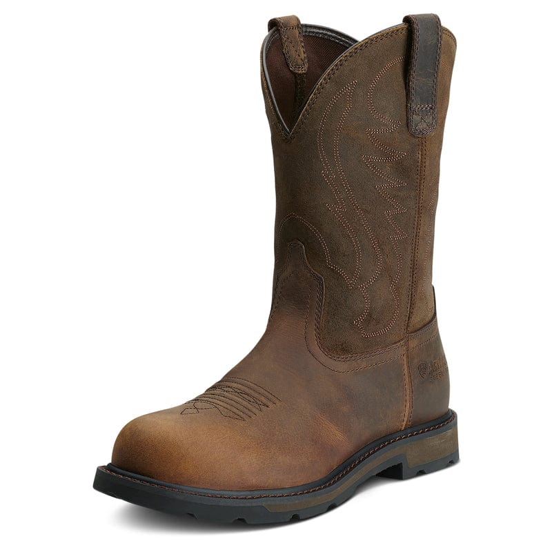 Ariat Mens Boots & Shoes MEN 7 / Brown Mens Ariat Work Groundbreaker Steel Toe