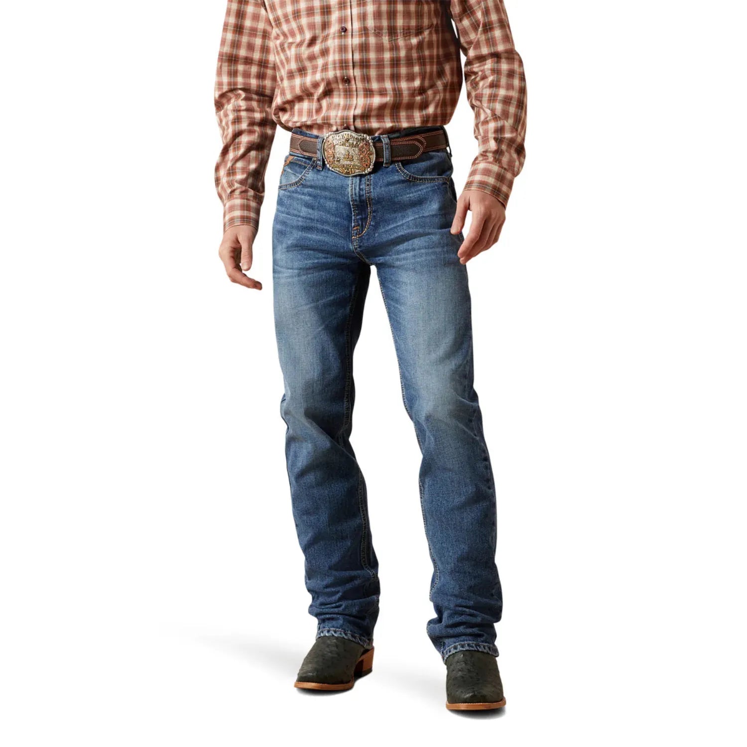 Ariat Mens Jeans 32x32 / Livermore Ariat Jeans Mens M7 High Rise Straight Leg Rebel