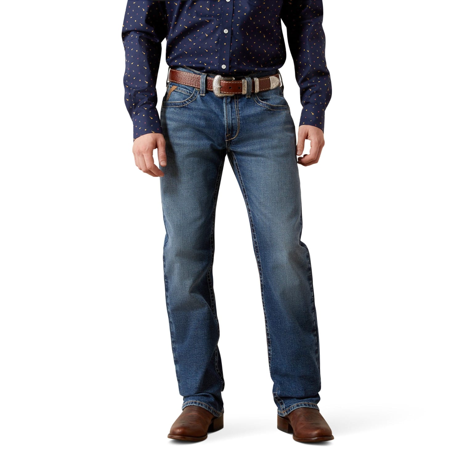 Ariat Mens Jeans 34x32 Ariat Jeans Mens M5 Straight Leg Calico Carlos