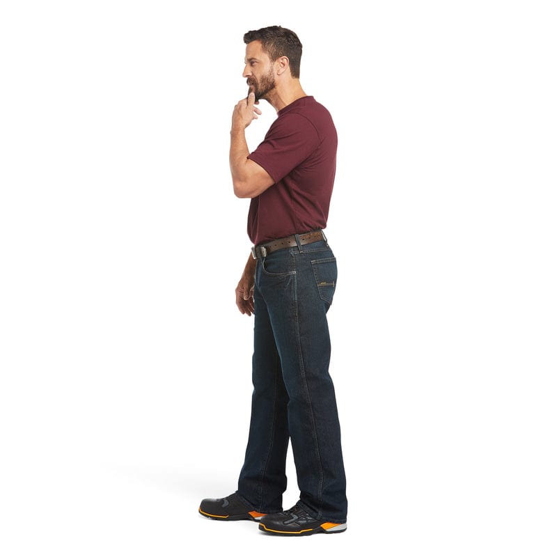 Ariat Mens Jeans Ariat Jeans Mens Blackstone Rebar M5 Slim Straight (10016223)