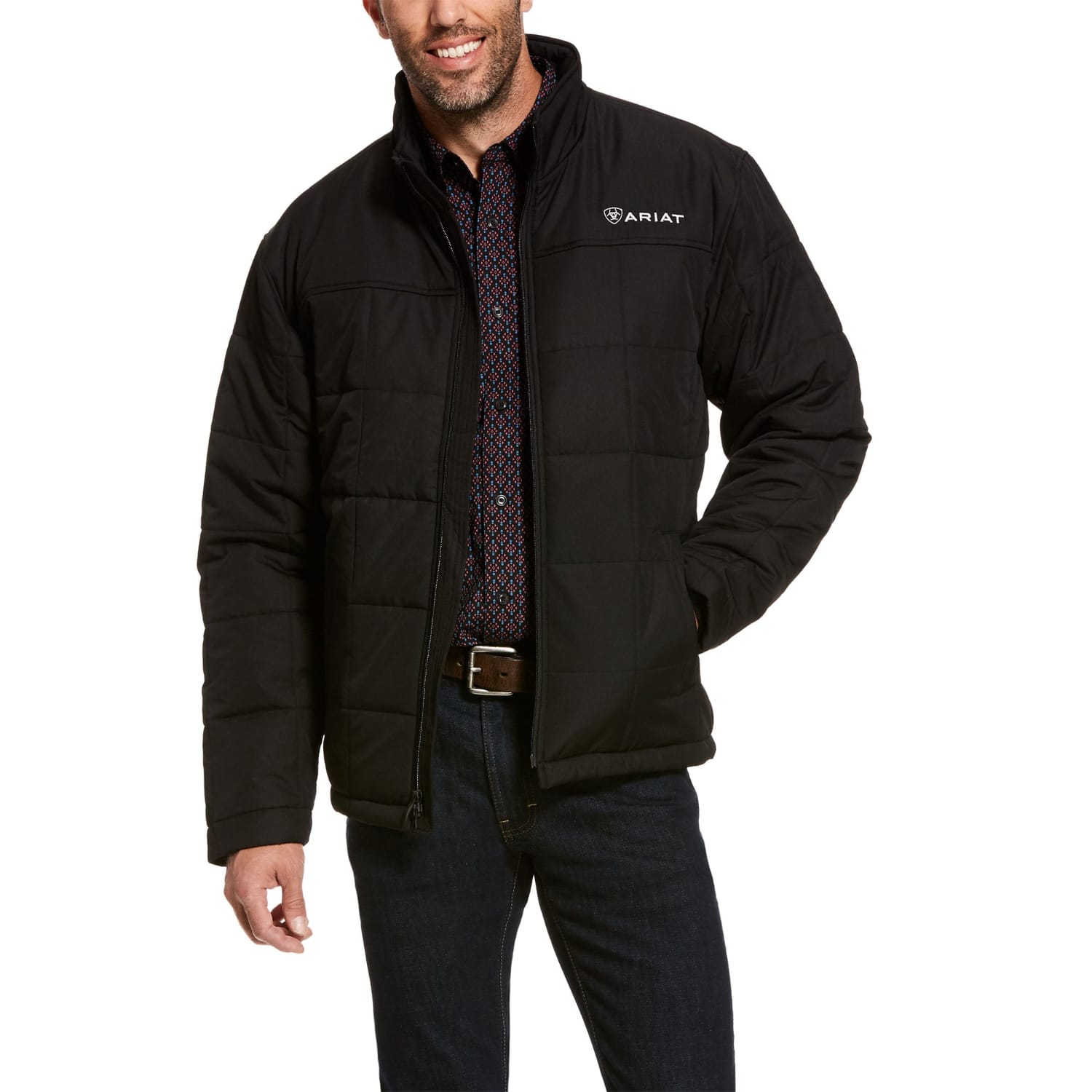 Ariat Mens Jumpers- Jackets - Vests S / Black Ariat Jacket Mens Crius