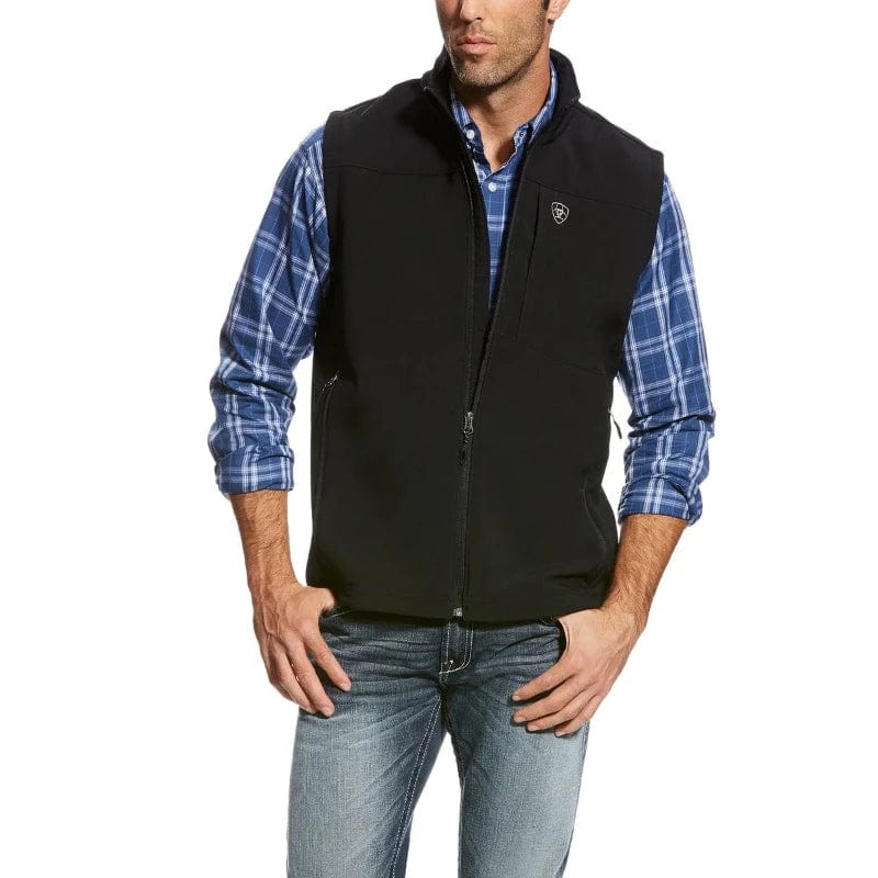 Ariat Mens Jumpers, Jackets & Vests S / Black Ariat Vest Mens Vernon Softshell (10023335)