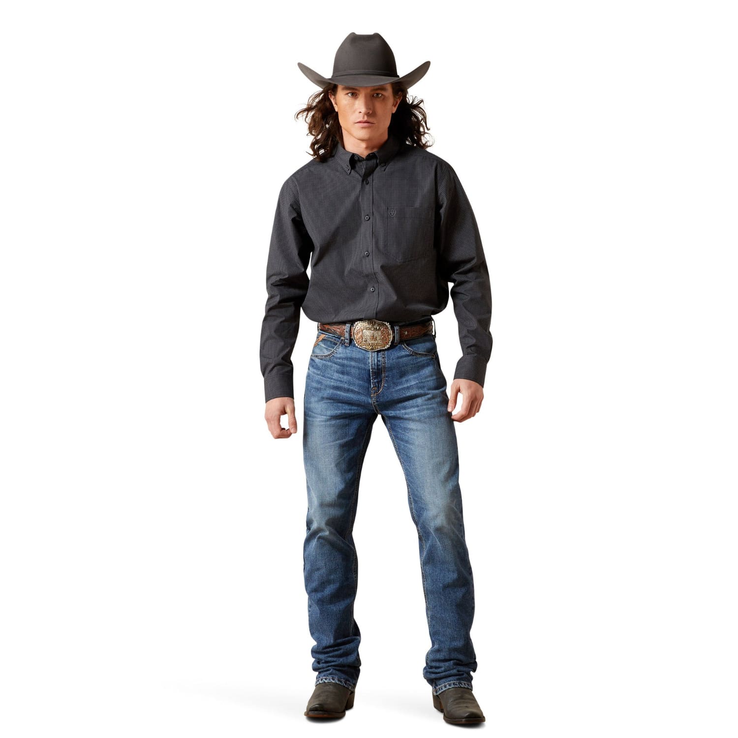 Ariat Mens Shirts Ariat Shirt Mens Pro Series Thorin Fitted