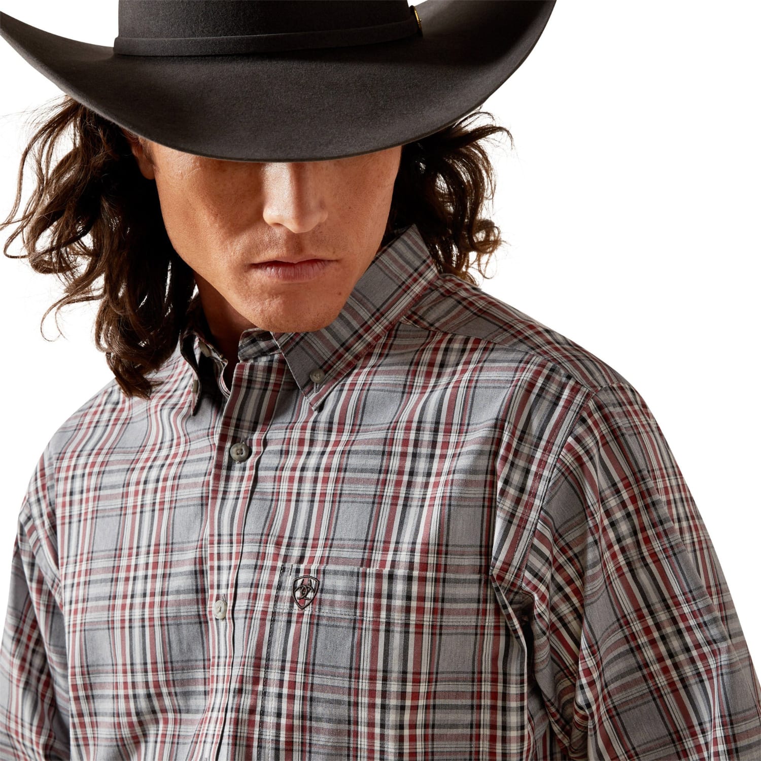 Ariat Mens Shirts Ariat Shirt Mens Pro Series Trenton Fitted