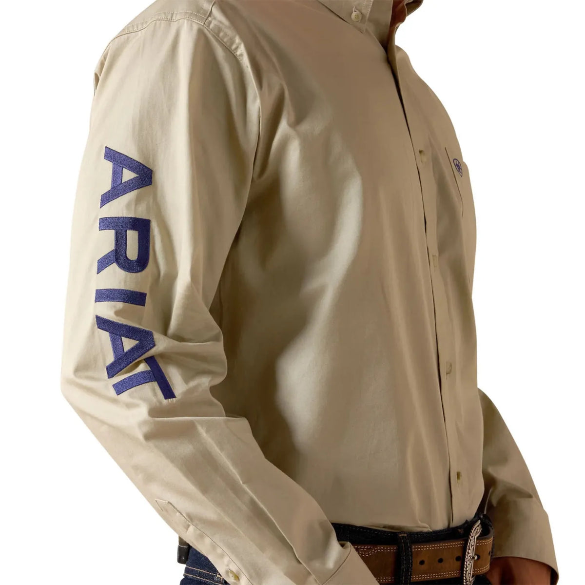 Ariat Mens Shirts Ariat Shirt Mens Team Logo Lightweight Twill Classic Fit