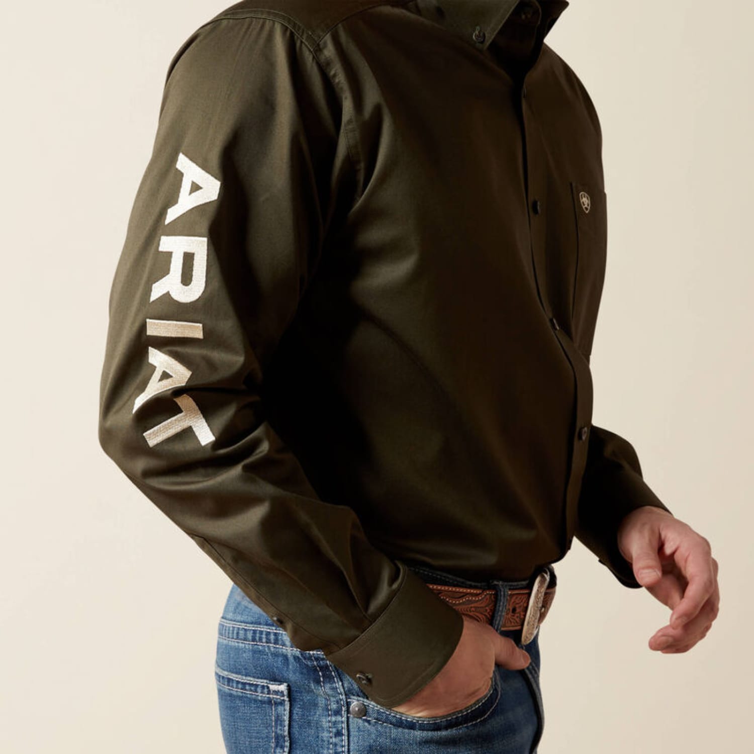 Ariat Mens Shirts Ariat Shirt Mens Team Logo Twill