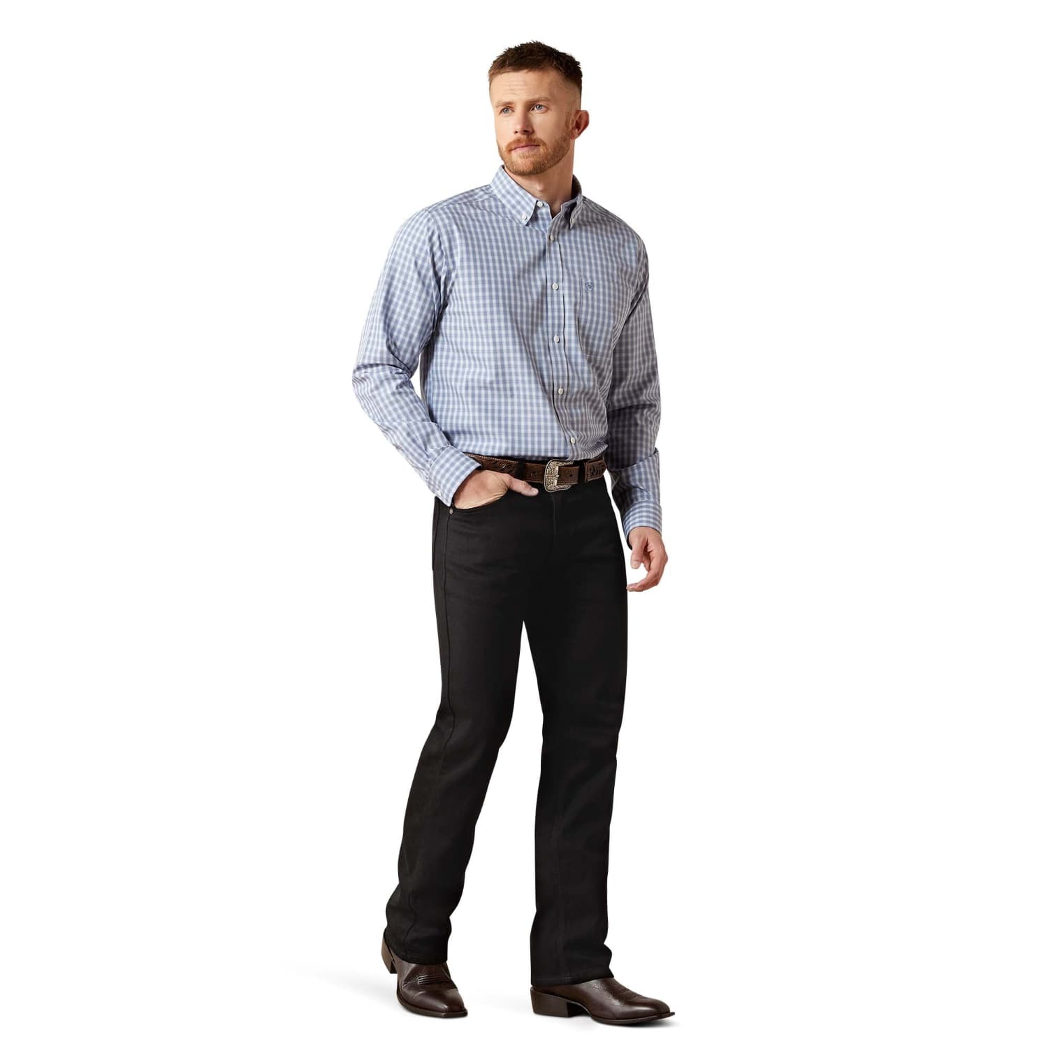 Ariat Mens Shirts Ariat Shirt Mens Wrinkle Free Brett Fitted