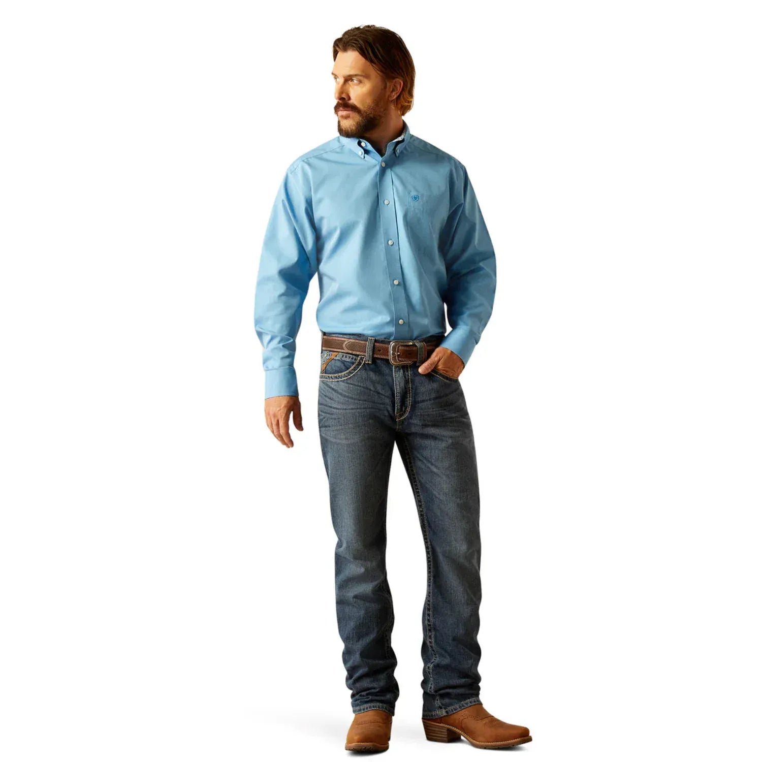 Ariat Mens Shirts Ariat Shirt Mens Wrinkle Free Solid