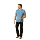 Ariat Mens Shirts Ariat Tee Mens Blazing Saddle
