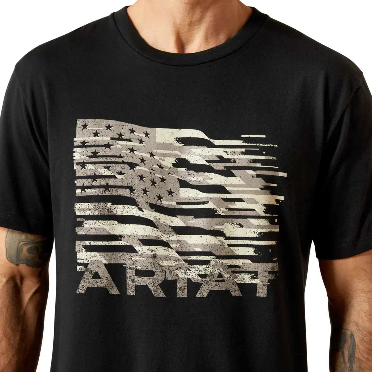 Ariat Mens Shirts Ariat Tee Mens Freedom Flag