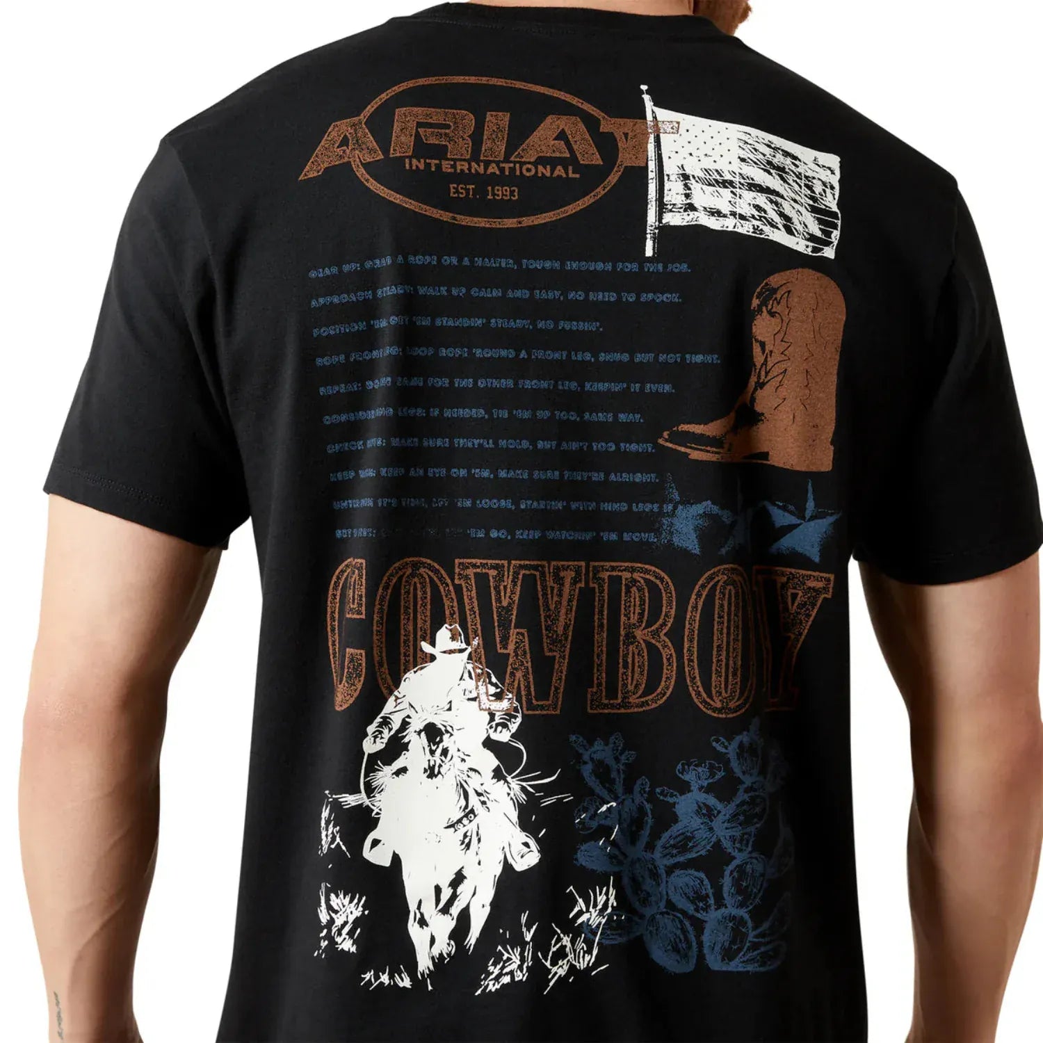 Ariat Mens Shirts Ariat Tee Mens Maximal Collage