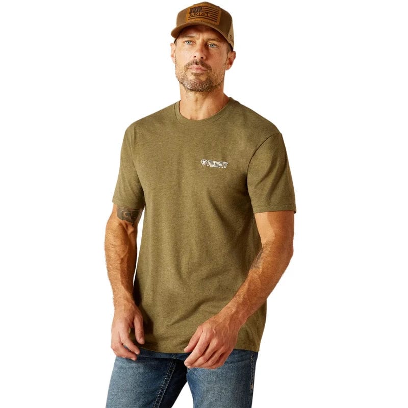 Ariat Mens Shirts Ariat Tee Mens Outline Wing