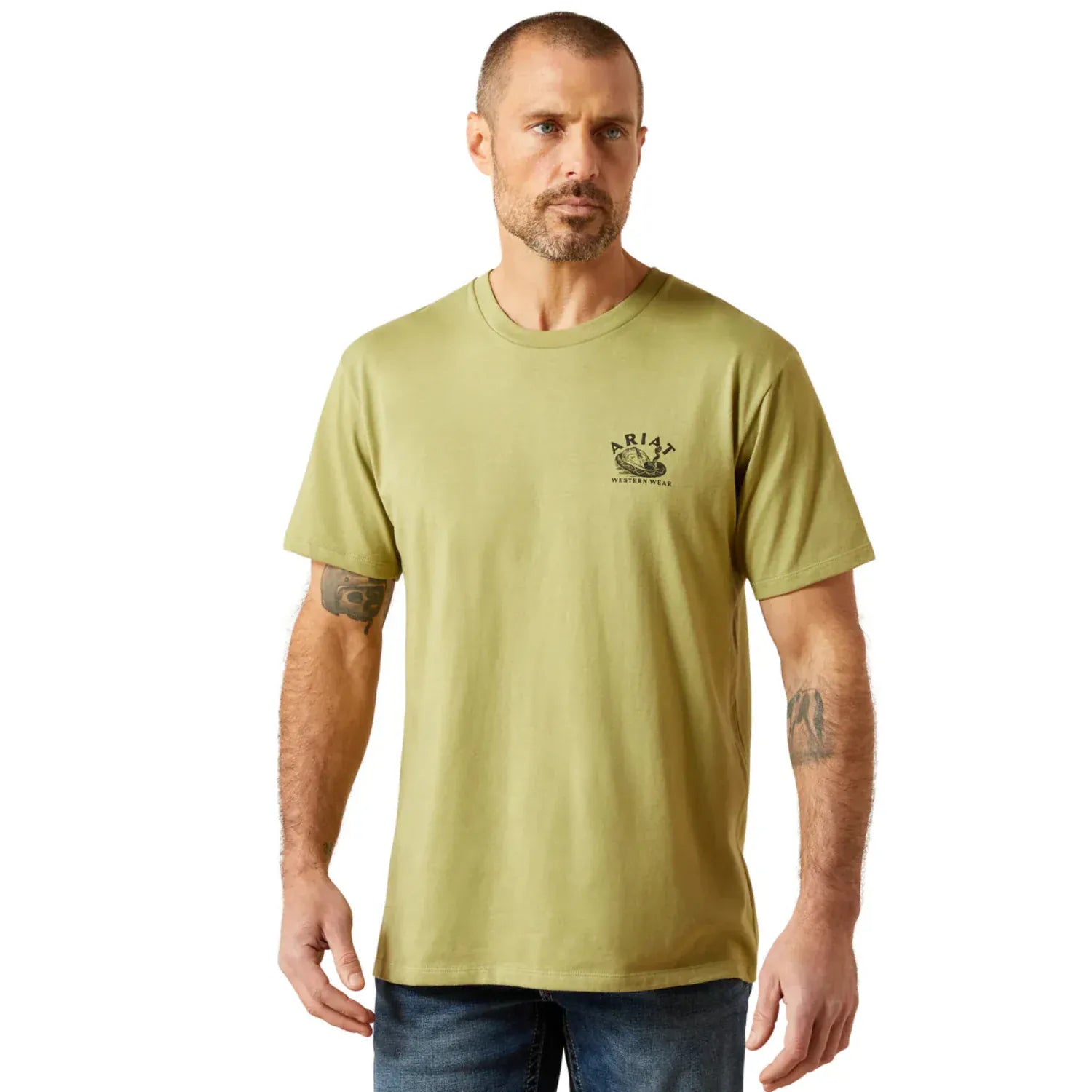 Ariat Mens Shirts Ariat Tee Mens Rattler Warning